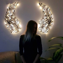 Afbeelding in Gallery-weergave laden, Angel Wings - Muurdecoratie met LED verlichting
