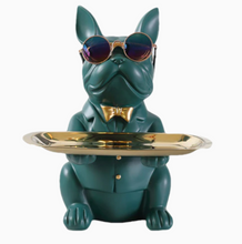 Afbeelding in Gallery-weergave laden, My Bulldog Butler - Decoratie - Spaarpot - Dienblad voor sleutels, sieraden, chocola
