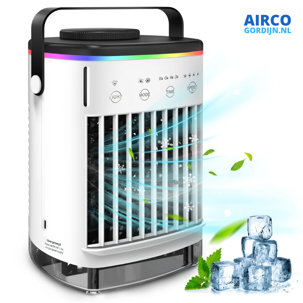 Mini Airconditioner met Airfilter en LED verlichting